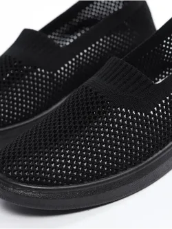 Мокасины летние текстильные