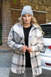 Кардиган 1526-Серый-черный Minova