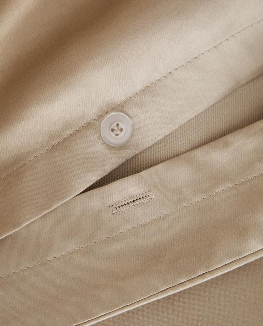 ZARA HOME (500 НИТЕЙ) ПОДОДЕЯЛЬНИК ИЗ САТИНА, СЕРЫЙ