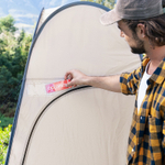 Палатка Naturehike быстрораскрываемая, душ-туалет, коричневый