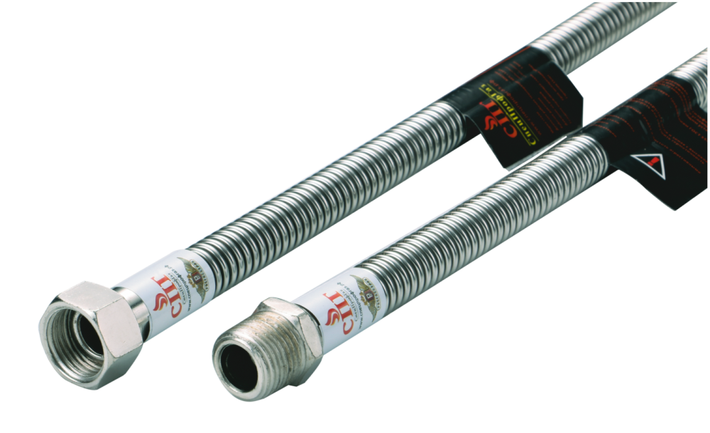 Газовая подводка сильфон. 1/2" 120см. Г.Ш.  СПГ