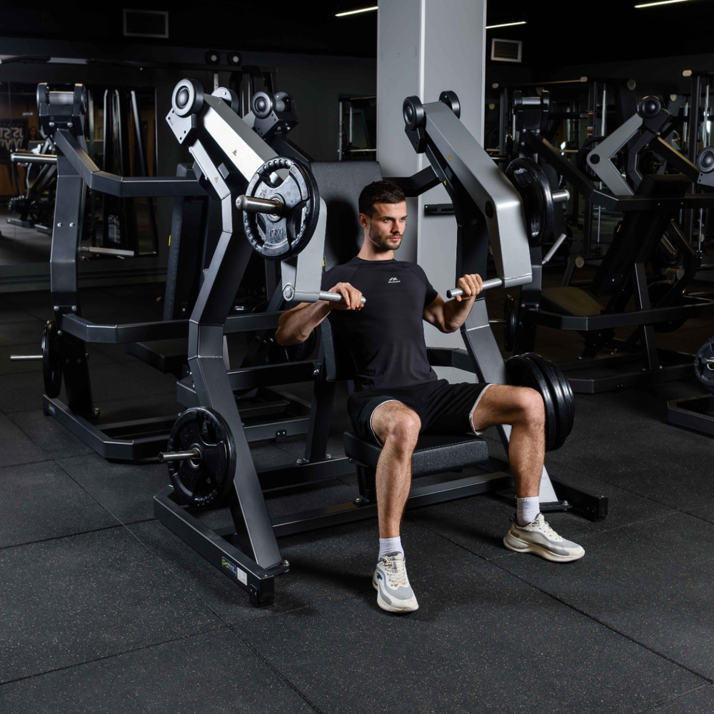 D915 Наклонный жим от груди, рычаги серые