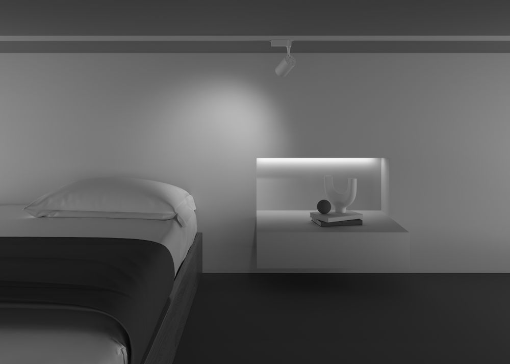 Трековый однофазный светодиодный светильник Maytoni Unity Vuoro TR003-1-6W3K-W-W