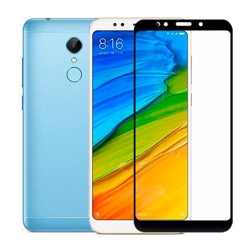 Защитное стекло 5D для Xiaomi Redmi 5 Plus черное