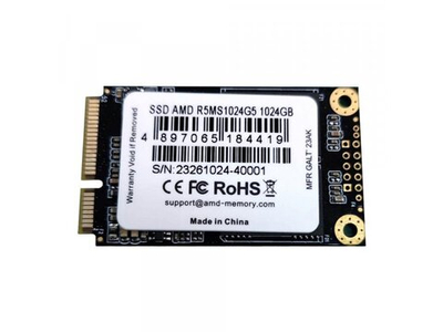 SSD накопитель AMD Radeon 1ТБ, mSATA, SATA, [R5MS1024G5]
