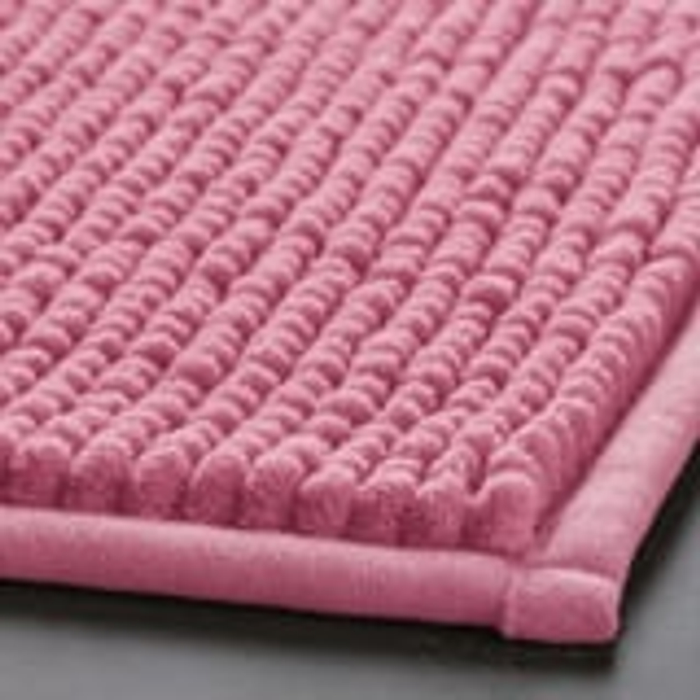 IKEA TOFTBO (ИКЕА ТОФТБО) - Коврик для ванной комнаты, розовый, 50x80 см