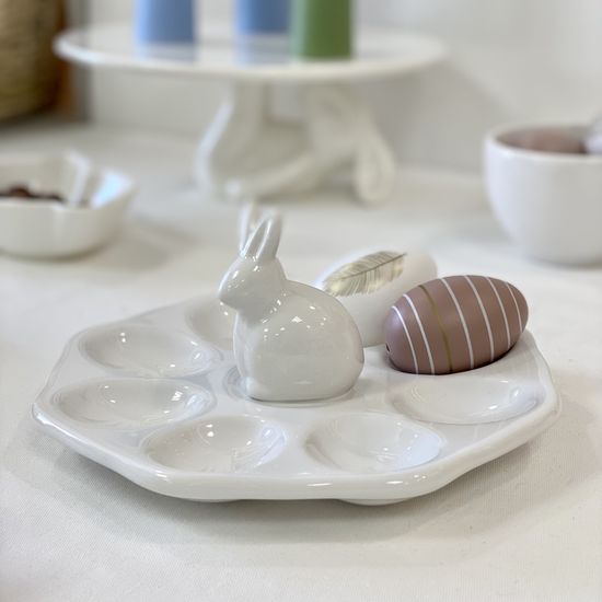 Подставка для яиц «Зайка», 19×9 см, 8 ячеек