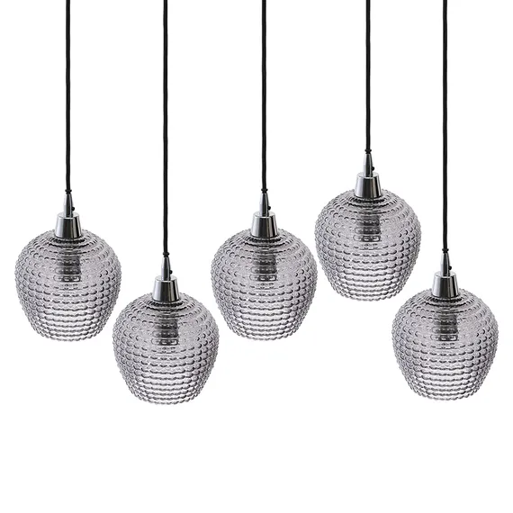 Светильник подвесной каскадный Aurora, 110х18 см, серый