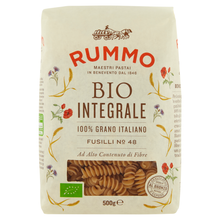 RUMMO Макароны Bio integrali Fusilli №48 цельнозерновые, 500 г