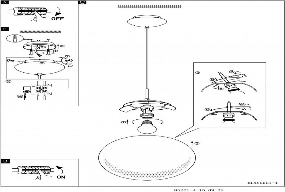 Подвесной светильник Eglo Rondo 85261