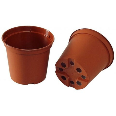 Горшок рассадный твердый 2л коричневый