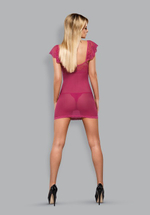 Розовая сорочка с кружевом Lillove Chemise LXL (46-48) (Цвет: розовый)