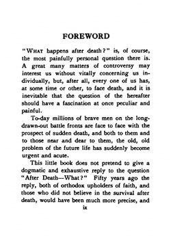 What Happens After Death?. A Symposium by Leading Writers and Thinkers | What