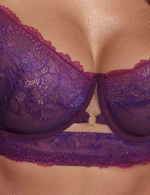 Бюстгальтер Kinga Marie мягкая чаша балконет на каркасах (сливовый)