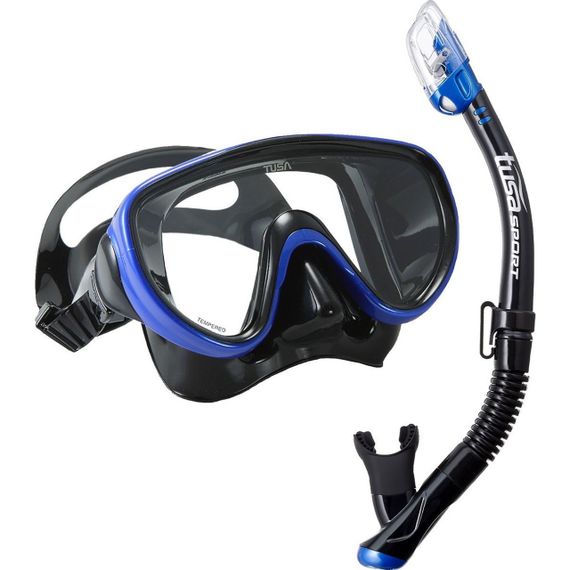 Набор маска+трубка TUSA Sport UCR-1625 черный/синий