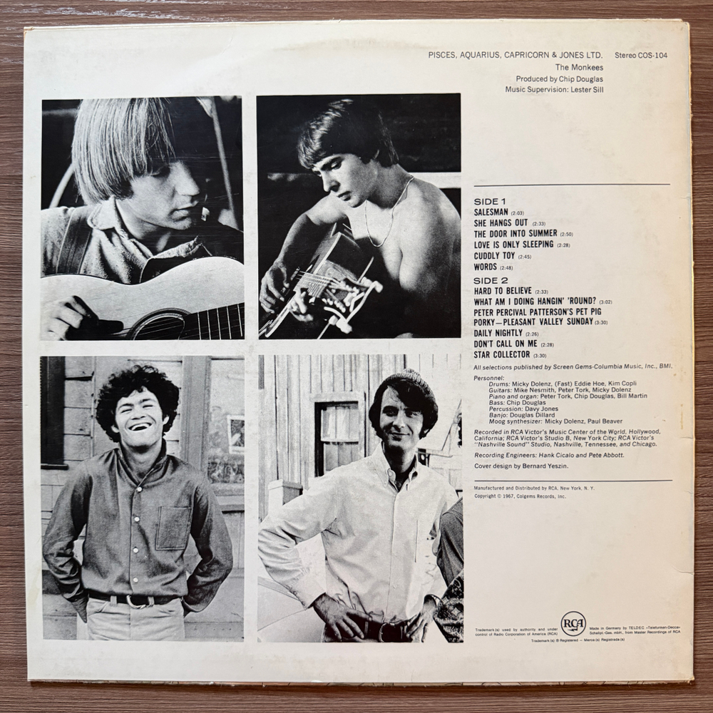 The Monkees - Pisces, Aquarius, Capricorn & Jones Ltd. (Германия 1967г.)