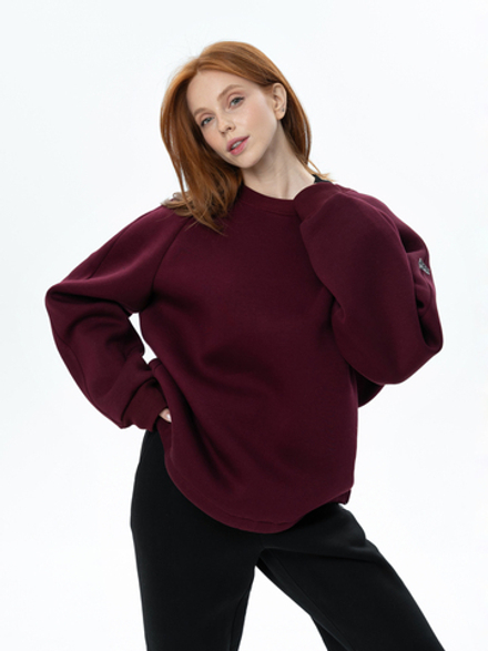 Свитшот oversize из футера