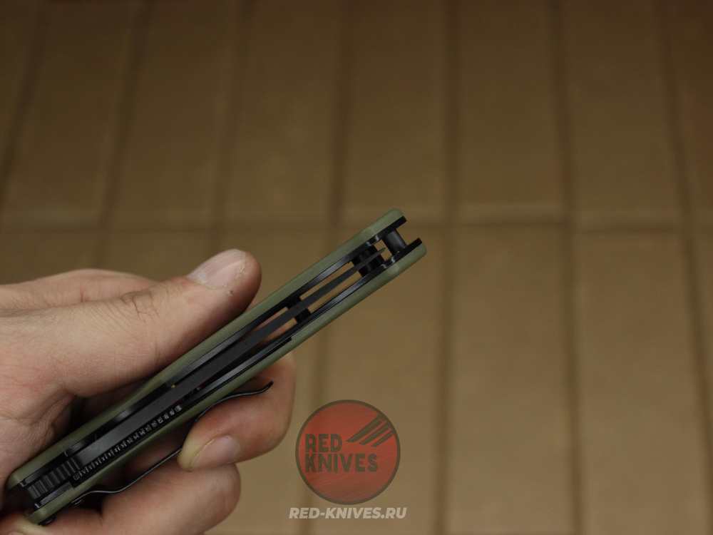 Нож Spyderco Tenacious LTW - зел. рук., черный клинок RK-414