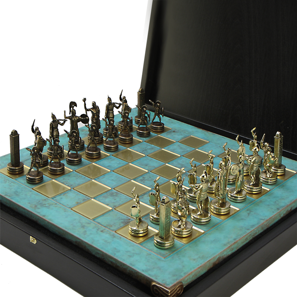 Manopoulos Шахматы оригинальные сувенирные "Троянская война"