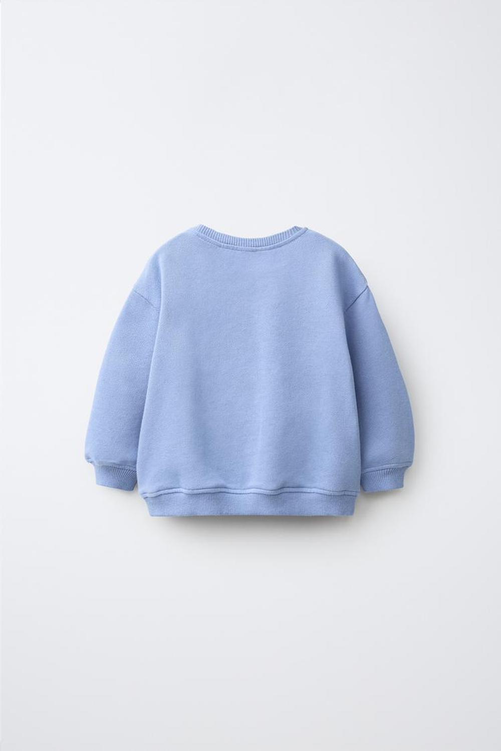ZARA ТОЛСТОВКА С АППЛИКАЦИЕЙ «ДОМИК», СИНЕВАТЫЙ