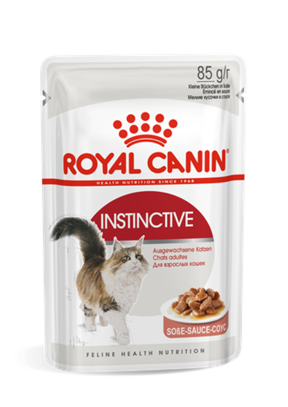 Royal Canin Instinctive (В соусе) Инстинктив: влажный корм для взрослых кошек, 85г