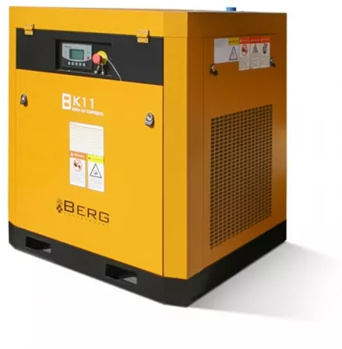 Винтовой компрессор BERG ВК-11 IP23 12 бар с прямым приводом