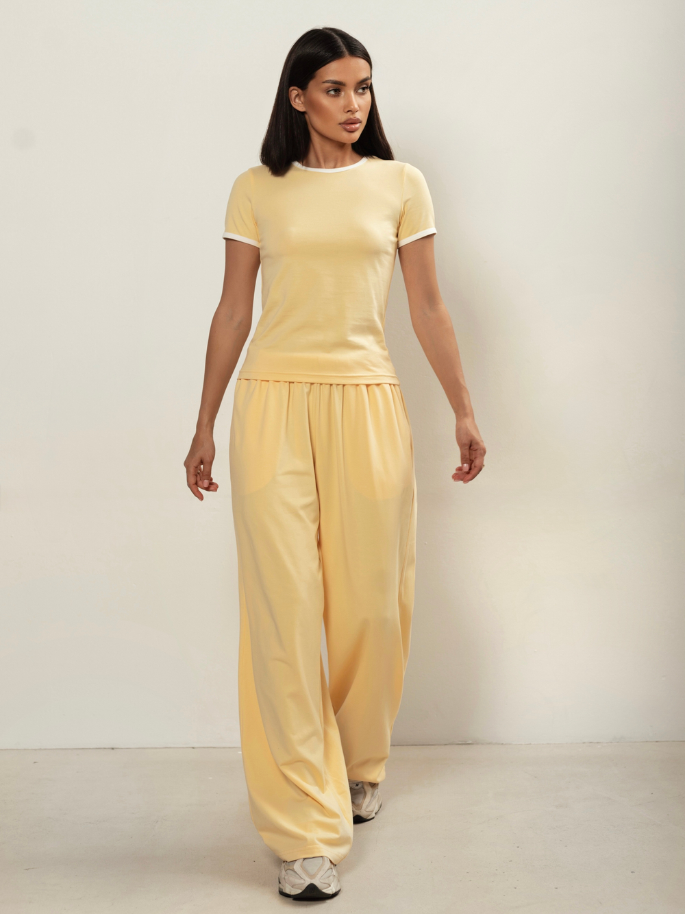 Брюки широкие домашние