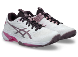 Женские теннисные кроссовки Asics Solution Speed FF 4 Clay - white/dusty mauve
