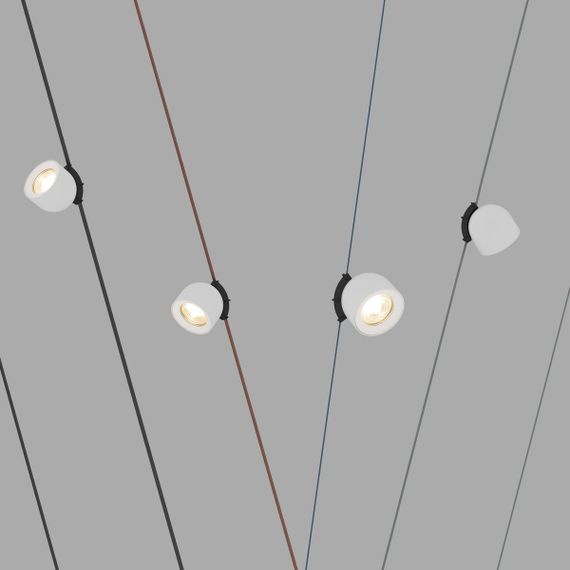 Трековый светодиодный светильник Denkirs Belty Spot DK5541-WH+BK