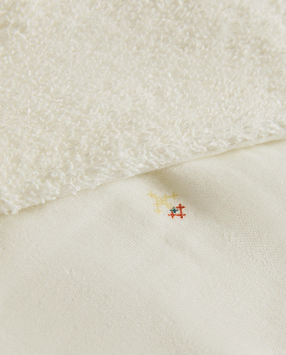 Zara Home Полотенце для лица и рук из хлопка, экрю, 30x30 см (2 шт.)