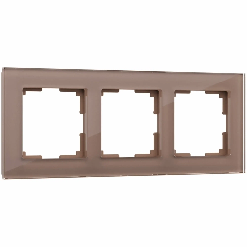 Рамка на 3 поста Favorit (латте, стекло) W0031142