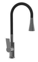 243524-G Смеситель од. для кухни с гиб. излив (ГРАФИТ/ЧЕРНЫЙ) ViEiR (10/1шт)