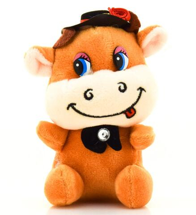 Мягкая игрушка Корова 12см.