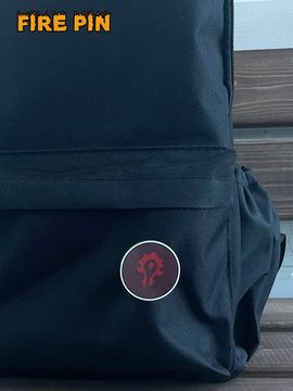 Значок деревянный (брошь) Орда. Fire Pin