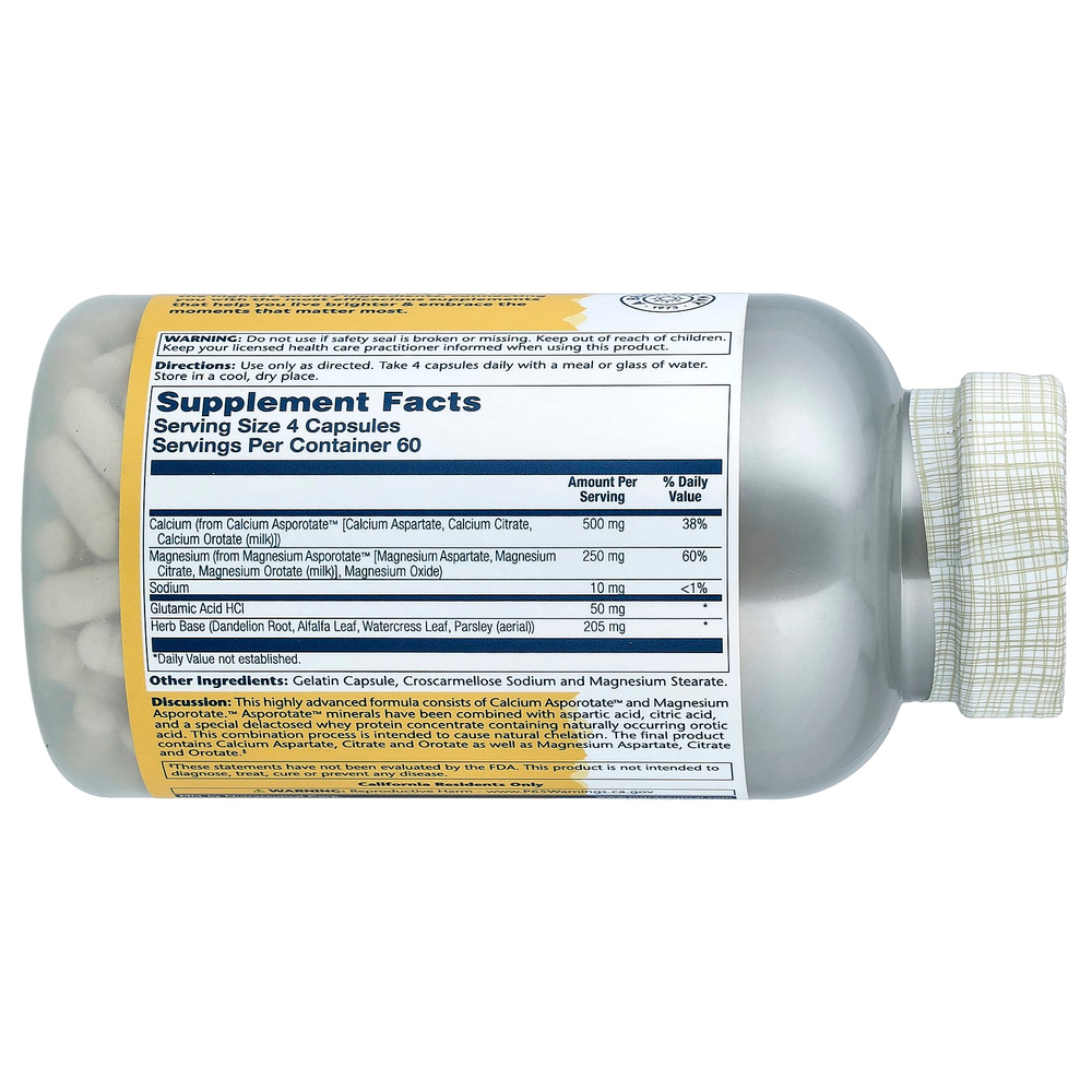 Solaray, Cal-Mag Asporotates™, 2:1, 240 капсул