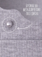 Шапка для девочки осенняя с бусинами