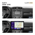 Магнитола для VolksWagen T5, T6, Tiguan, Passat, Polo, Jetta, Golf, Amarok и др.  - Carmedia lux-vw-f1/KP-13-464-S10 монитор 13" QLED+2K на Android 12, ТОП процессор, 4G SIM-слот, CarPlay, 4+64ГБ