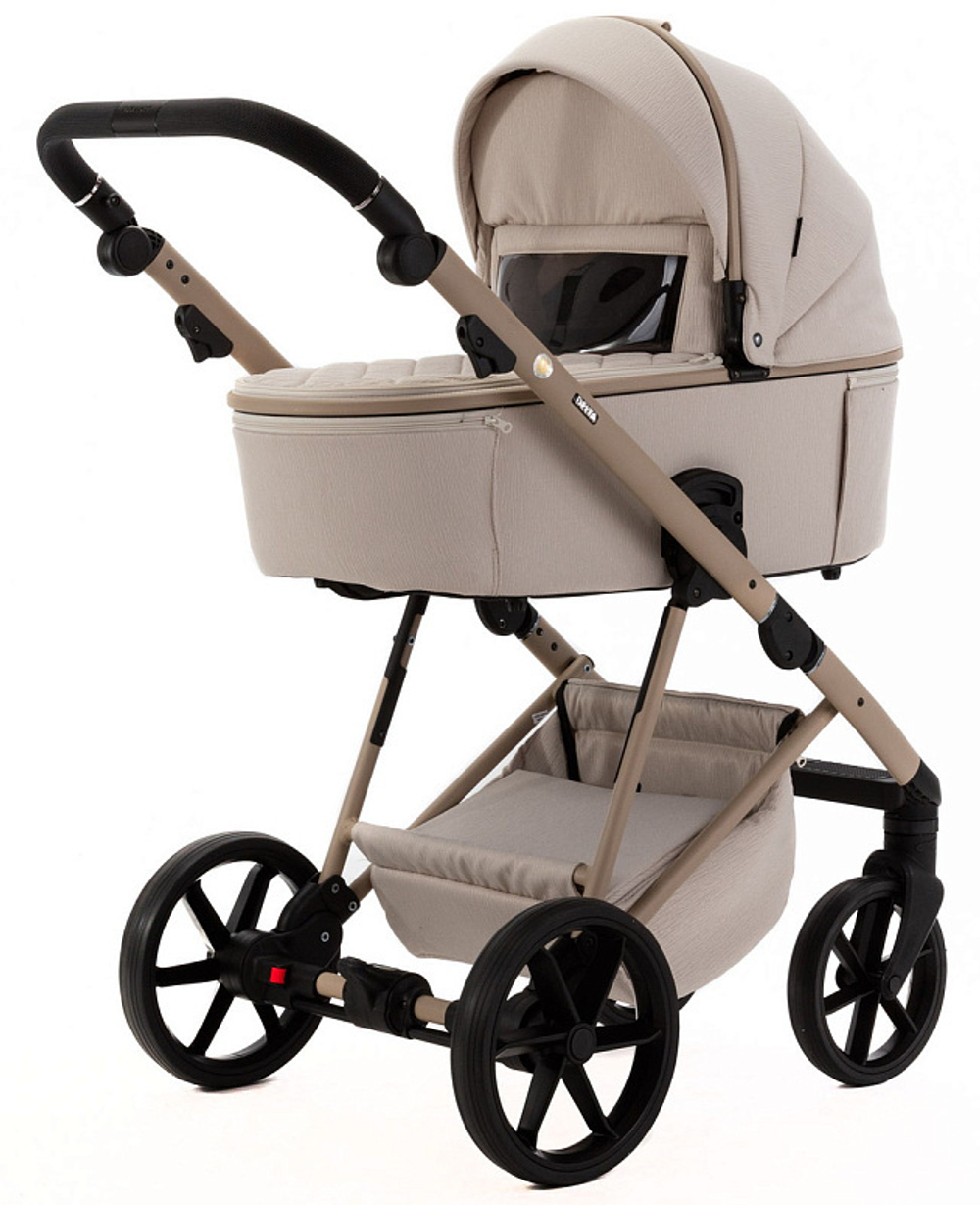 Детская коляска Adamex Delta Natura 2 в 1 DN-3-VANILLA (ВАНИЛЬ)
