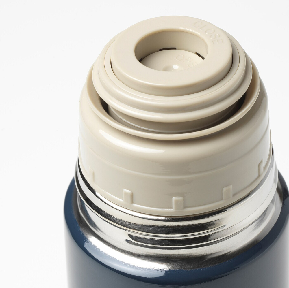 Термос IKEA HALSA (ХЭЛСА), Сталь, Синий, 0,5 л