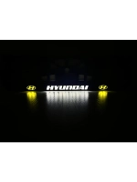 Рамка с подсветкой надписи. YLOGO Hyundai.