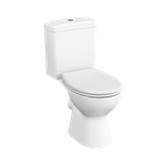 Унитаз-компакт безободковый VitrA S10 SmoothFlush 9864B003-7201 c термопластовым сиденьем микролифт, белый
