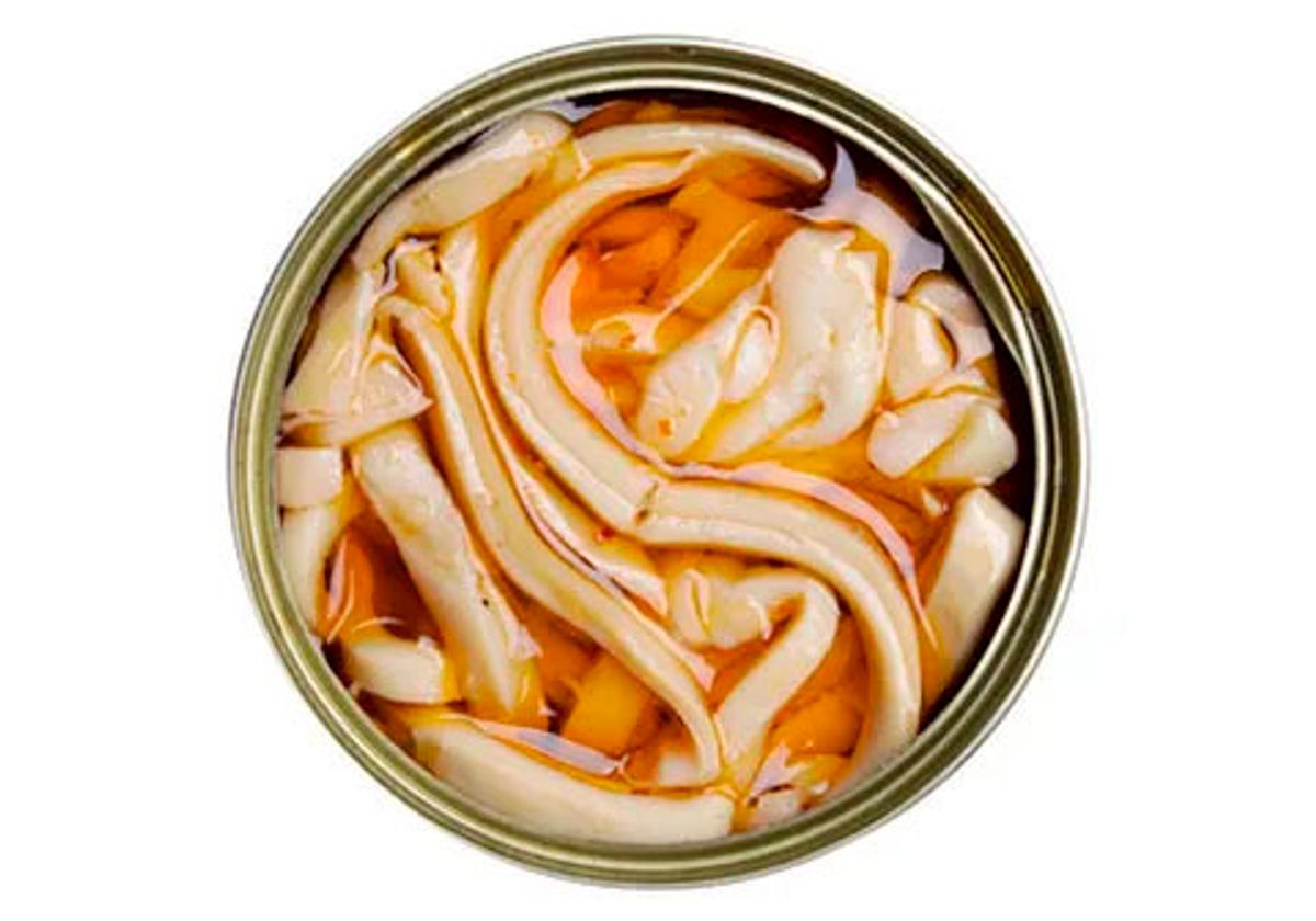 Кальмар командорский в масле, 130г