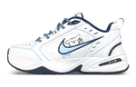 [Customized sneakers] Nike Air Monarch 4 White Navy line Biye puppy comfortable and wear-resistant low-cut daddy shoes for men and women with the same style of white and blue