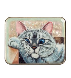Народные промыслы ШК-55/ 34-A Шкатулка «Кот» исп.Лидяева