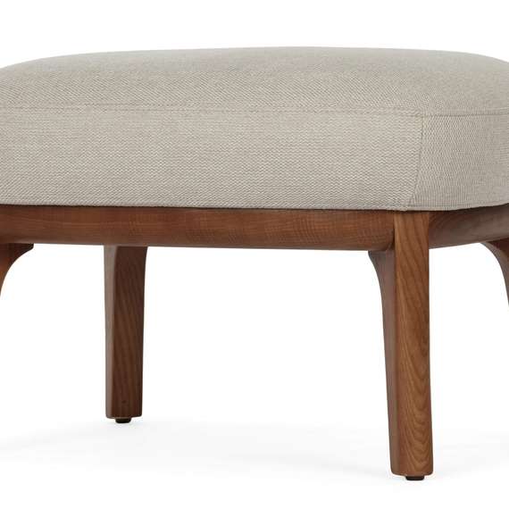 Оттоманка Malva 45х40 см, бежево-серая