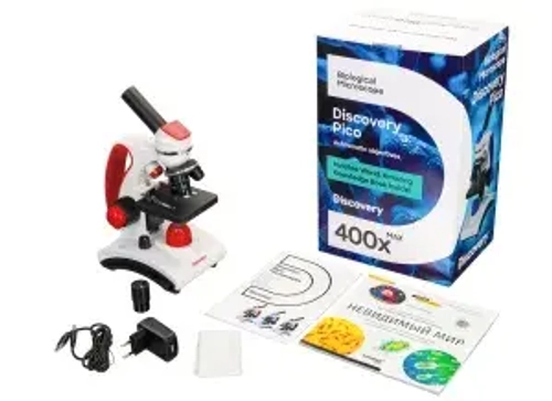 Микроскоп Levenhuk Discovery Pico Terra с книгой