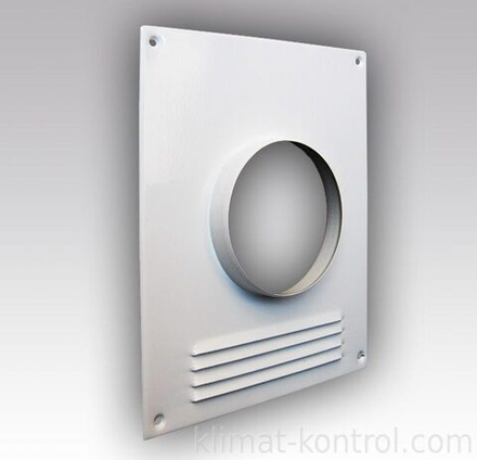 Площадка торцевая вертикальная пластиковая с решеткой 180х250 фланец 60х120 612ПТВР ERA title=