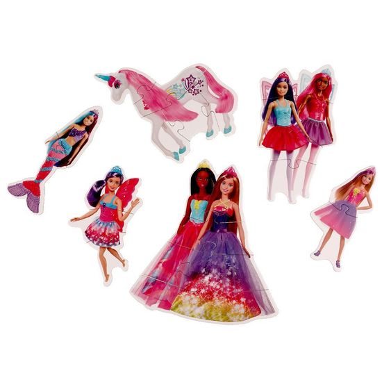 Макси-пазлы. Барби. Прекрасные феи. 150х180х40 мм. Умные игры