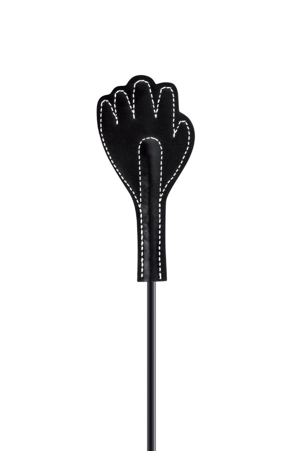 Двусторонний стек-щекоталка Sweet Caress Feather Whip - 58 см. (Цвет: черный)