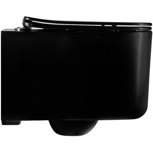 Унитаз Aquatek Мия AQ2004-MB подвесной Черный матовый с сиденьем Микролифт